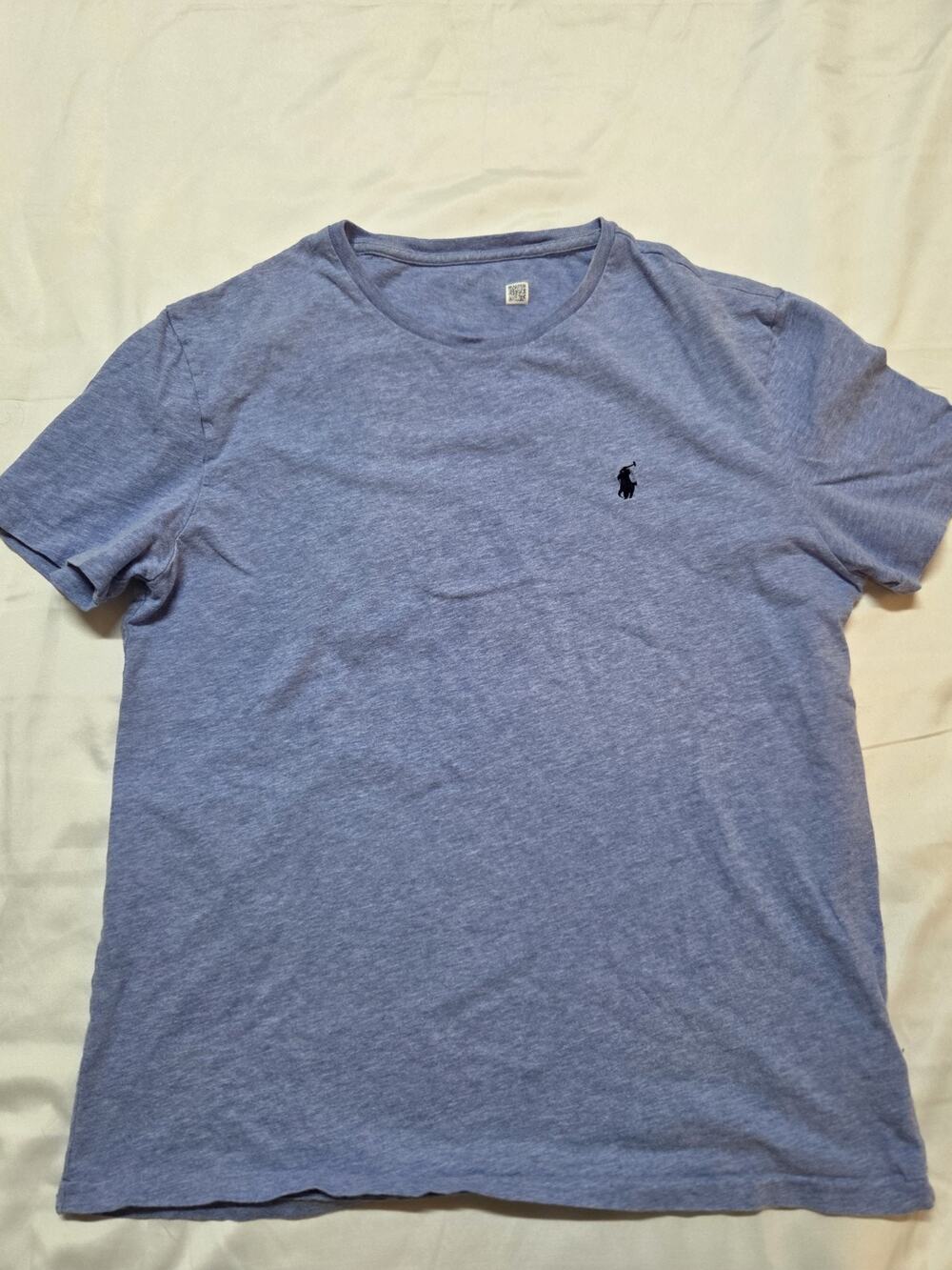 Polo Ralph Lauren Shirt Mens Small Blue Logo Tee Tagless Cotton Jersey